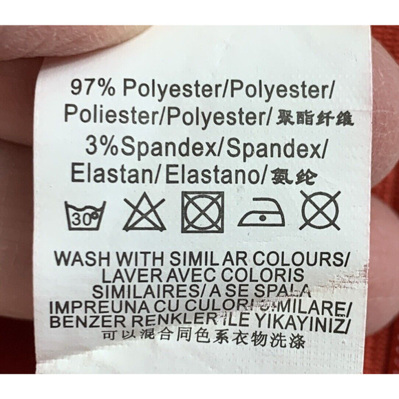 Missguided Top Womens 0 Red Cropped Flutter Waist Spaghetti Straps Side Zipper - Picture 9 of 10